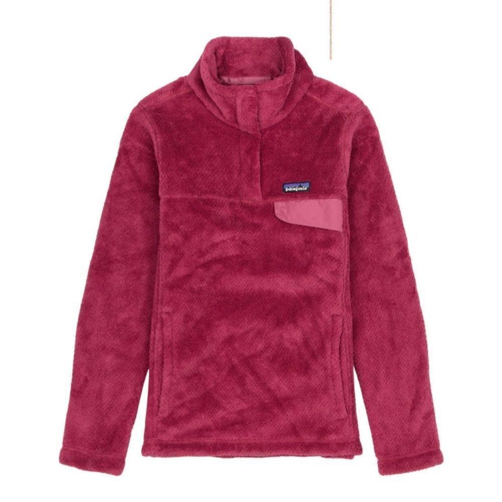 Patagonia Fleece synchilla Snap T   Pullover Burgundy  Size S